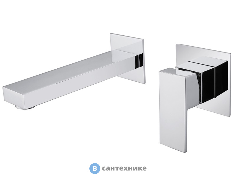 Смеситель ABBER Daheim AF8212 для раковины скрытого монтажа, хром