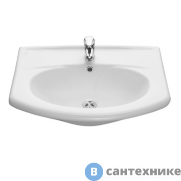 картинка Умывальник Santeri Новая грань 65 см мебельный белый с/о