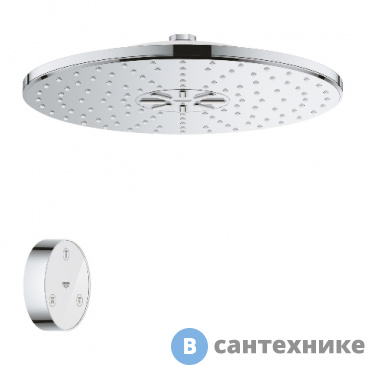 картинка Верхний душ Grohe 26641000 RAINSHOWER SMARTCONNECT 310 CUBE 2 режима (хром)