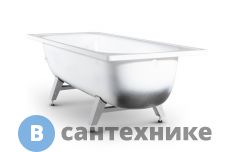 Ванна ВИЗ Antika 150х70 А-50001 "Белая орхидея" (ножки)