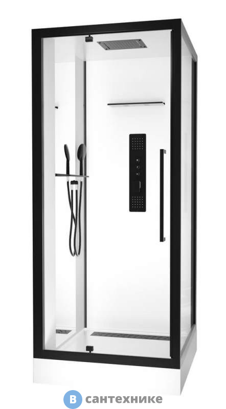 Душевая кабина Black&White G8022 (900х900х2150)