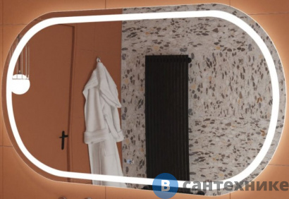 картинка Зеркало Cezares со встроенной подсветкой, сенсорным выключателем и подогревом CZR-SPC-GIUBILEO-1400-800-TCH-WARM, 12V, 220-240V, 1400x800x30