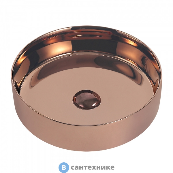 Раковина ABBER Bequem AC2109RG розовое золото накладная
