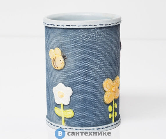 Стакан для зубных щеток WasserKRAFT Lossa K-3428 полирезин