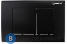 Смывная клавиша CHARUS Minimalista, двойной смыв, чёрный, пластик (FP.310.DW.01)