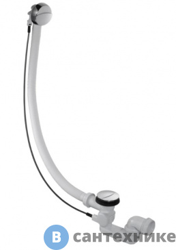 картинка Слив-перелив Jacob Delafon E70174-CP на ванну автоматс широкой пробкой (хром)