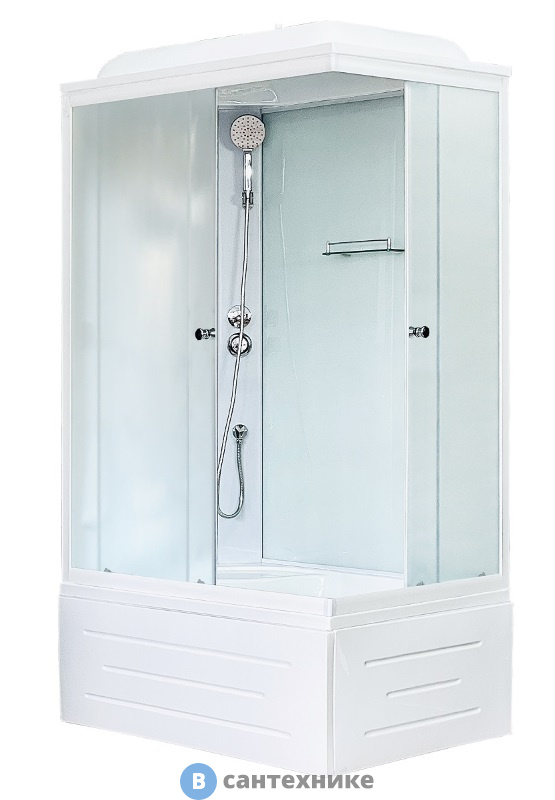 Душевая кабина Royal Bath RB 8120BP5-WC L 1200x800x2170 (белое/матовое)