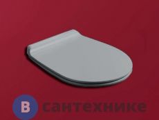 Сиденье SIMAS Vignoni для унитаза VI18/VI21/VI01, с микролифтом, cemento matt/хром (VI004 cemento matt/cr)