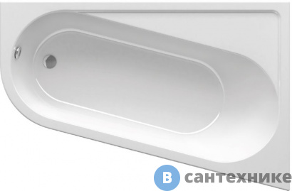 картинка Ванна акриловая Ravak CHROME 170х105 R без гидромассажа (CA41000000)