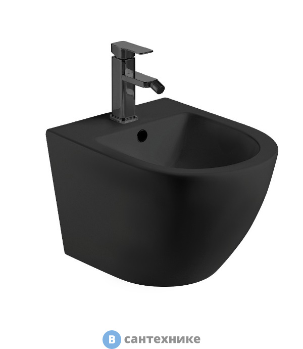 Биде WELTWASSER MERZBACH 005 MT-BL подвесное, черный матовый