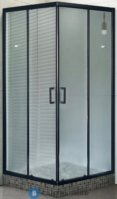 Душевой уголок Royal Bath RB HPD-C-BL 80x80x185 (матовое) (RB80HPD-C-BL) без поддона