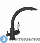 Смеситель FLORENTINA ШАЛЕ FL антрацит для кухни (333.25H.2113.302)