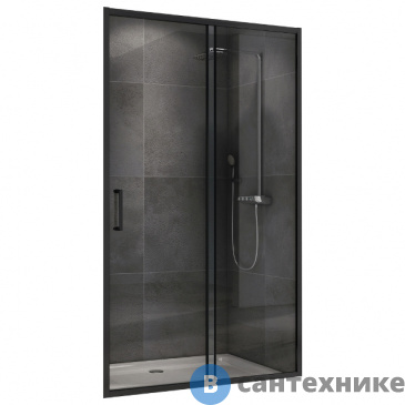 картинка Душевая дверь ABBER Schwarzer Diamant AG30100B5 100*195