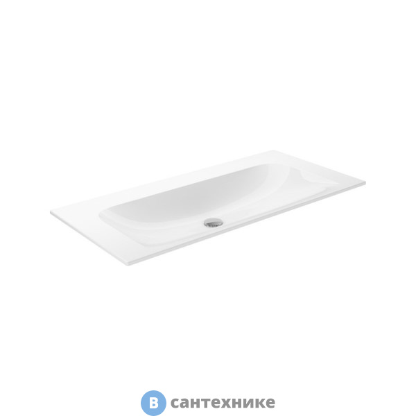 Умывальник Keuco PLAN керамический, без отверстия под смеситель, 1007х17х494 мм, белый (32970311000)