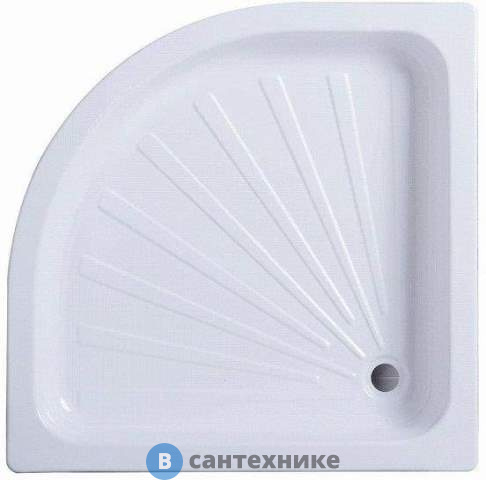 Душевой поддон Cerutti R100 (100*100*12) полукруглый, без сифона