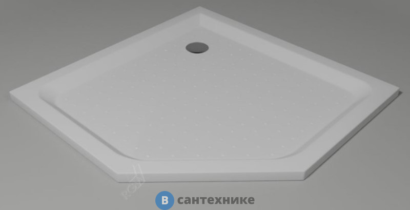 Душевой поддон RGW LUX/TN-TR трапеция 100*100 (16180500-41), без сифона