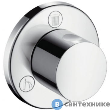 картинка Запорный/переключающий вентиль Hansgrohe 15932000 S Trio/ Quattro, скрытого монтажа