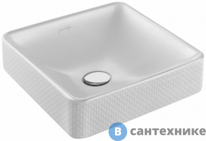 картинка Раковина на столешницу Jacob Delafon VOX EVG102-PT4 с переливом /40х40/ (парижское бистро)