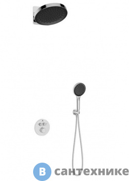 картинка Душевой комплект Vincea Inspire VSFW-3I22MT3CH встраиваемый, термостатический, двухрежимный, хром