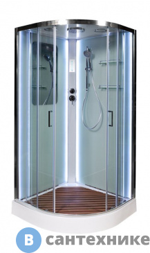 картинка Душевая кабина Deto А09 LED (90х90х220 см)