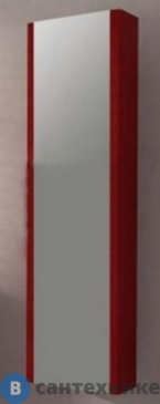 картинка Колонна Cezares 44737 подвесная с одной распашной дверцей и наружным зеркалом, реверсная Rosso (35х20х140)