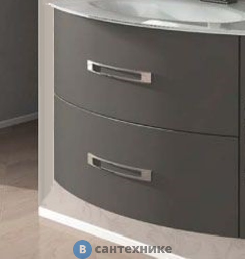 Тумба под раковину Cezares STING 54623 подвесная с двумя выдвижными ящиками Talpa, 69x52x55