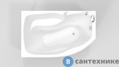 картинка Ванна акриловая BellSan САТИ 150 левая, с каркасом (BS.SA-I1500960L), без сифона