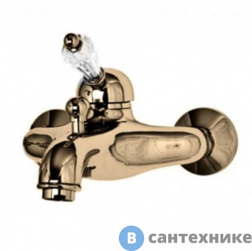 картинка Смеситель Cezares VINTAGE-VM-02-Sw для ванны и душа однорычажный, бронза, ручка Swarovski