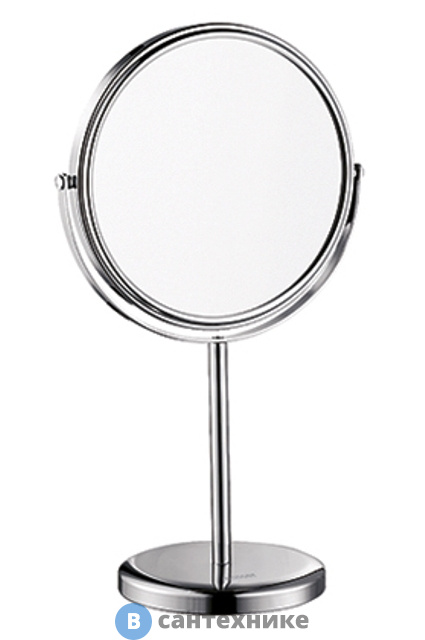 Зеркало WasserKRAFT K-1003  двухстороннее, стандартное и с 3-х кратным увеличением, латунь, хромоникелевое покрытие