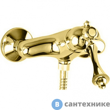 картинка Смеситель Cezares MARGOT-DM-03/24-M для душа однорычажный, золото, ручка золото