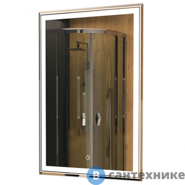 картинка Зеркало AZARIO Melis влагостойкое с подсветкой 600*800 (CS00066634)