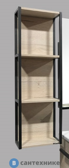 Шкаф подвесной Comforty Дюссельдорф-35М дуб дымчатый, открытый