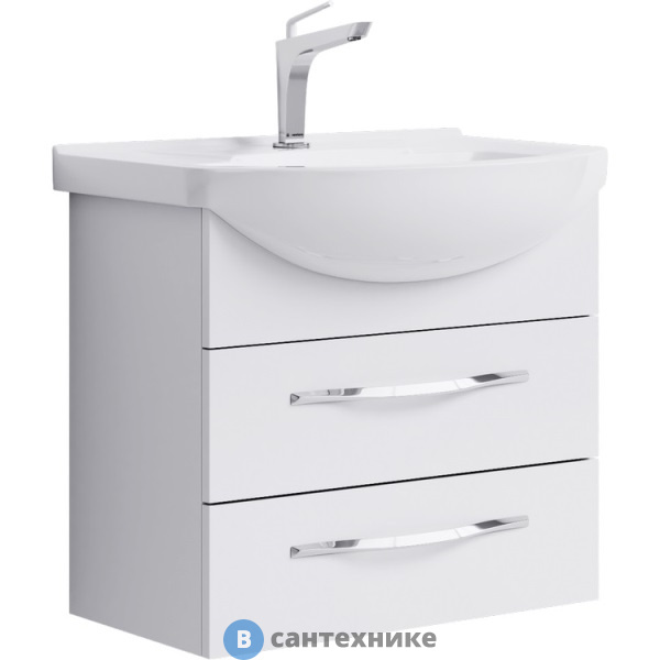 Тумба под раковину Aqwella ALLEGRO 65,5 Agr.01.06/2 (подвесная, белый)