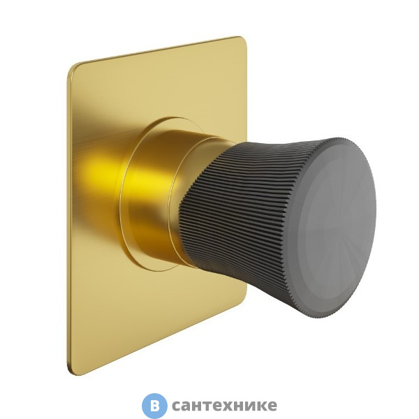 Смеситель Paini Domus 18PJ690PZ для душ встраиваемый, матовое золото PVD