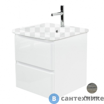 картинка Тумба под раковину BelBagno ALBANO-CER подвесная с двумя выкатными ящиками, Pino Scania, 470x444x500 (ALBANO-CER-500-2C-SO-PS)