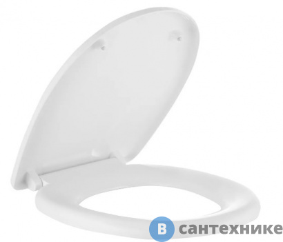 картинка Сиденье Santek Цезарь 1.WH10.6.896 для унитаза с микр., и функцией быстрого снятия (белый)