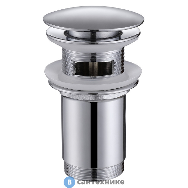 Донный клапан ABBER AF0010 с переливом, хром