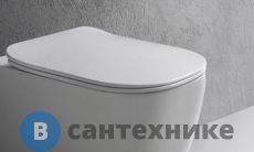 Сиденье съемное Antonio Lupi Komodo FLAT из термоотверждающейся смолы и петлями системы “soft-close”, цвет белый (Сиденье для KOMODO1)