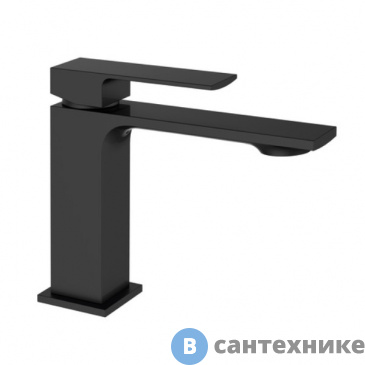 картинка Смеситель Orange Lutz M04-021b однозахватный для раковины, чёрный