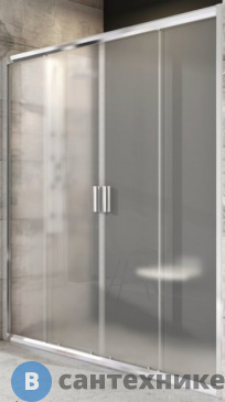 картинка Душевая дверь Ravak Blix BLDP4-160 блестящий + Грапе (0YVS0C00ZG)