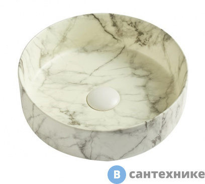 картинка Раковина AZARIO AZ-3134-ST SP накладная матовая (мраморный) 346*346*114 мм