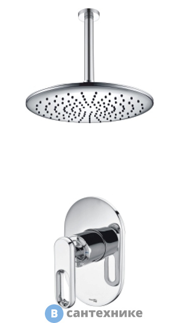 Встраиваемый комплект WasserKRAFT A12830 для душа с верхней душевой насадкой