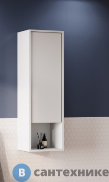 картинка Шкаф навесной Акватон Хоуп белый матовый (1A287503HP2B0)