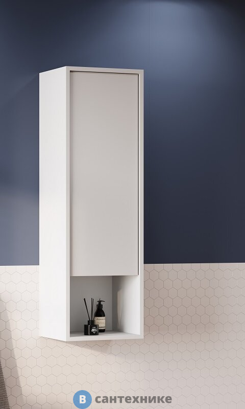 Шкаф навесной Акватон Хоуп белый матовый (1A287503HP2B0)