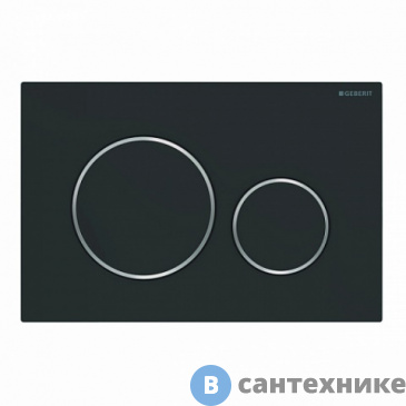 картинка Кнопка смыва Geberit 115.882.14.1 SIGMA20 (черный матовый лак)