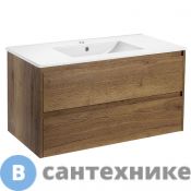 Тумба под раковину Vincea Gio 1000 подвесная, 2 выкатных ящика soft-close, T.Oak (VMC-2G100TO)