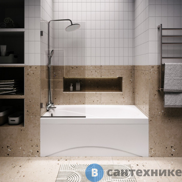 картинка Ванна акриловая Niagara Atrio NG-A16070 (160х70х42) (NG-A16070), без каркаса и сифона