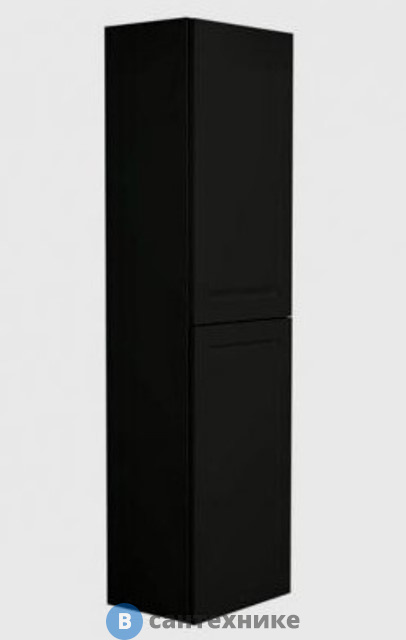 Шкаф подвесной Art & MAX PLATINO AM-Platino-1500-2A-SO-NM с двумя распашными дверцами, чёрный матовый, 400x300x1500