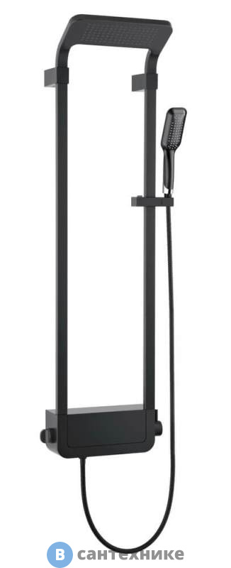 Душевая панель Black&White W1020 Velvet Black (1300x405x230)