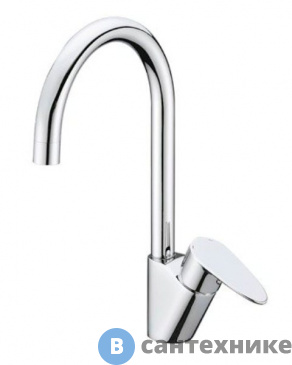 картинка Смеситель WasserKRAFT Leine 3507 для кухни с поворотным изливом латунь, хромоникелевое покрытие